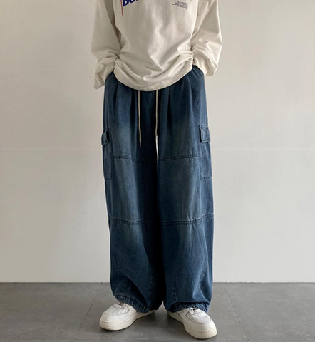 Vintage Baggy Cargo Jeans