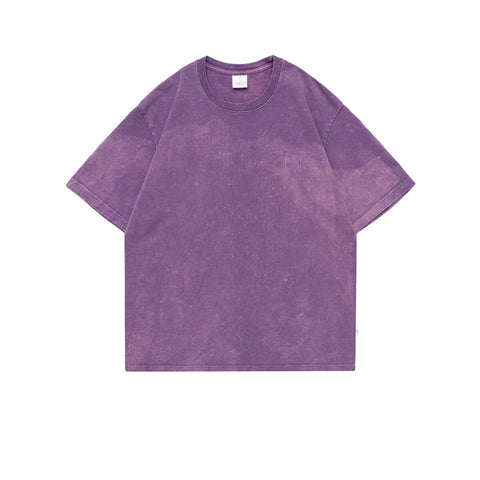 Acid-Washed Basic Oversize-T-Shirt