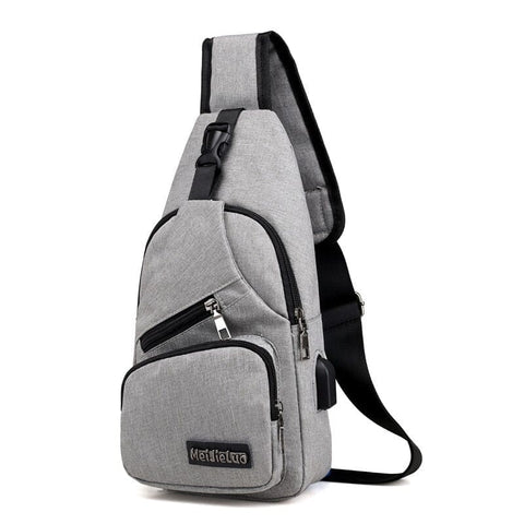 Angry Bag - Cross-Shoulder Backpack with USB Casual Small