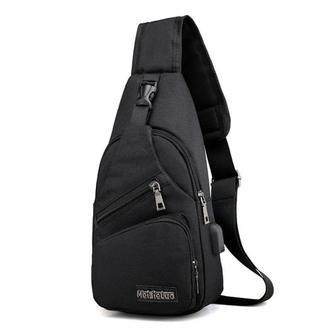 Angry Bag - Cross-Shoulder Rucksack mit USB Casual Small 