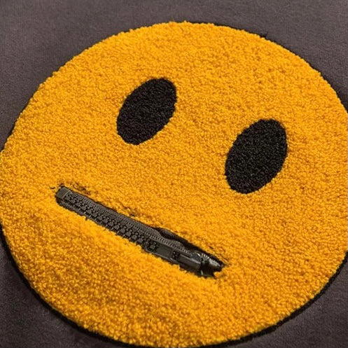 Emoji-Hoodie mit Reißverschluss 