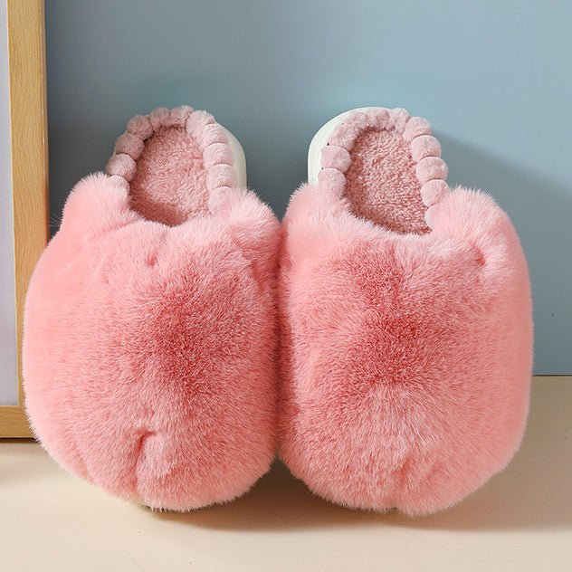 Zapatillas de peluche con forma de pelota