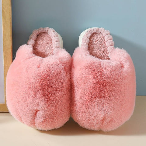 Zapatillas de peluche con forma de pelota