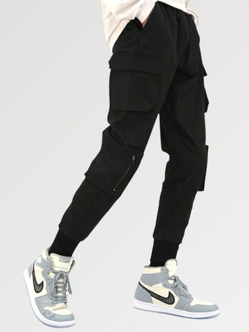 Black Streetwear Pants 'Shinshiro'