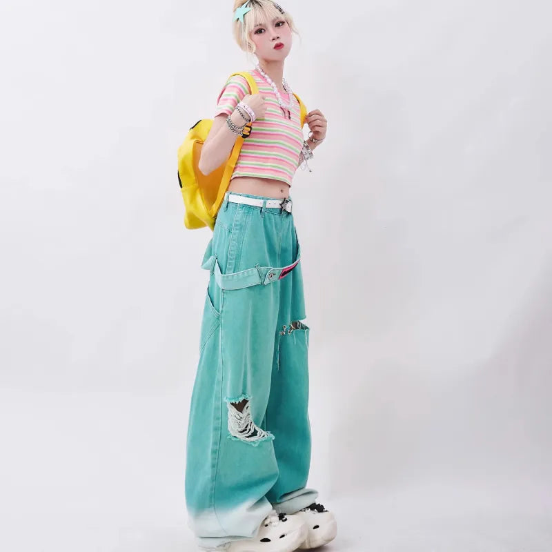 Weite Harajuku Y2K Hose