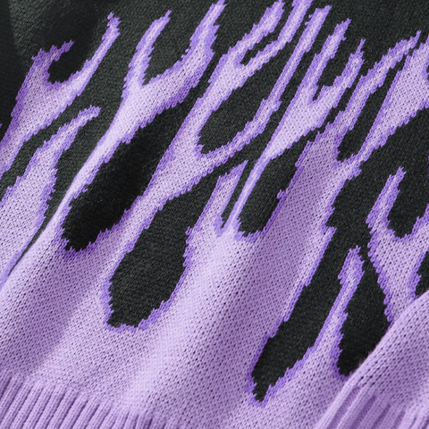 Purple Flame Sweatshirt