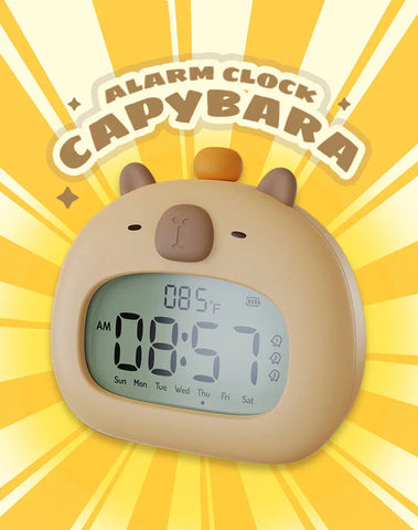 Capybara Bedside LED Digital Alarm Clock