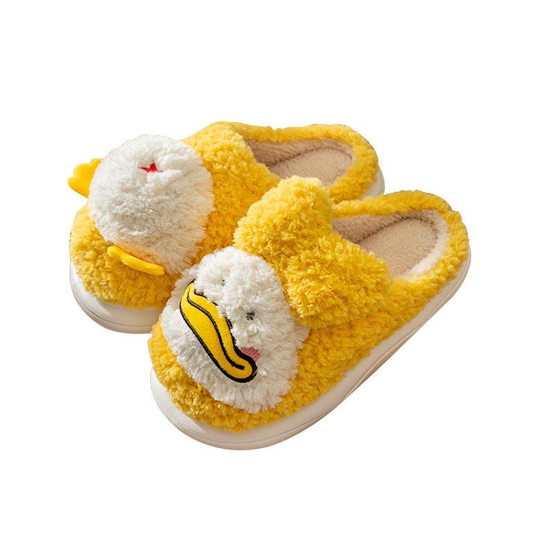 Cartoon Duck Plush Slippers