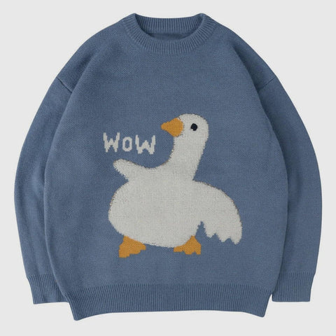 Cartoon Goose Sweater