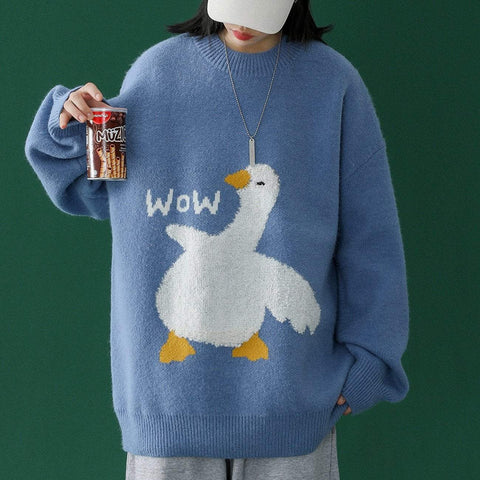 Cartoon Goose Sweater