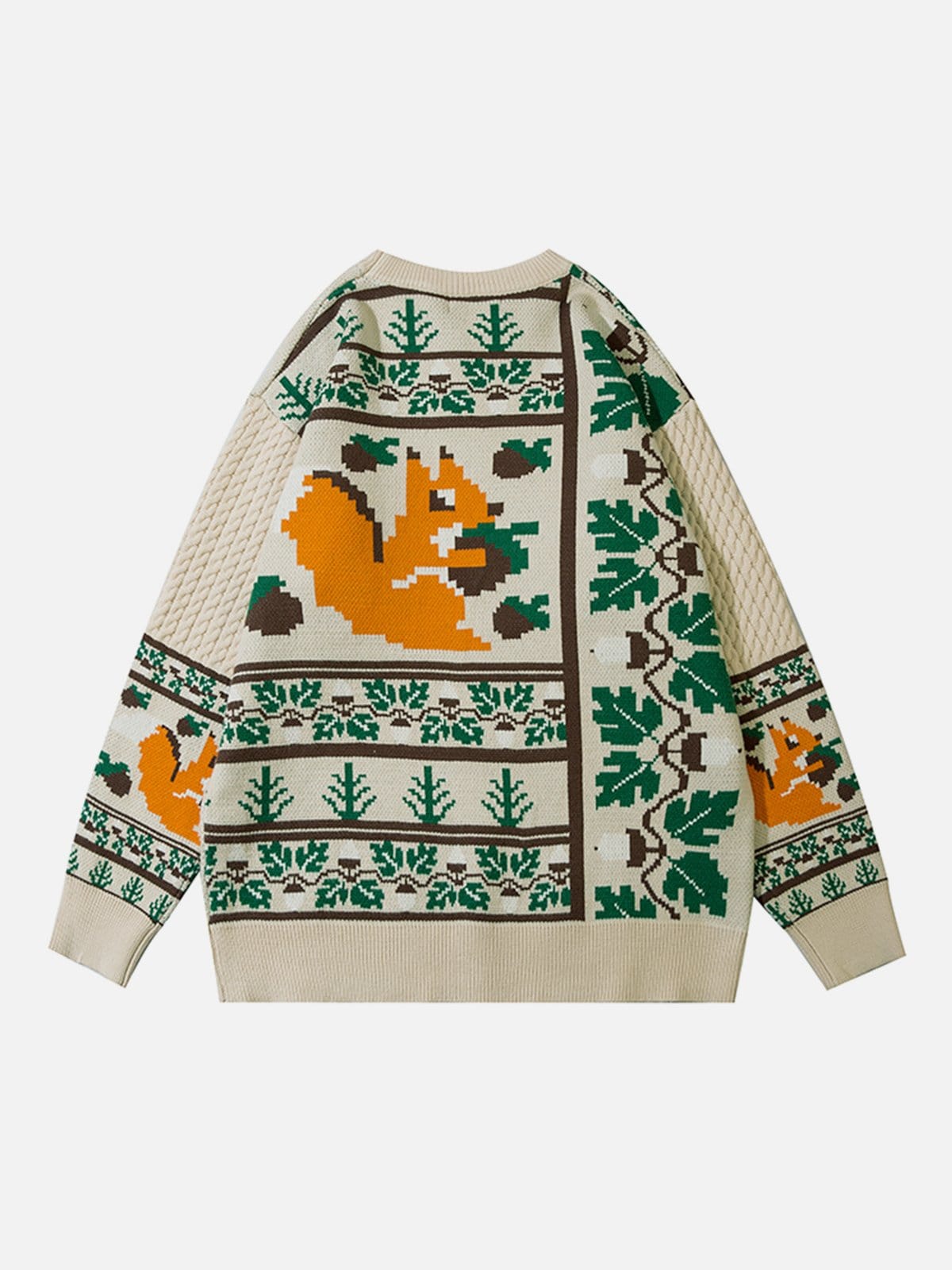 Cartoon Squirrel Knit Sweater