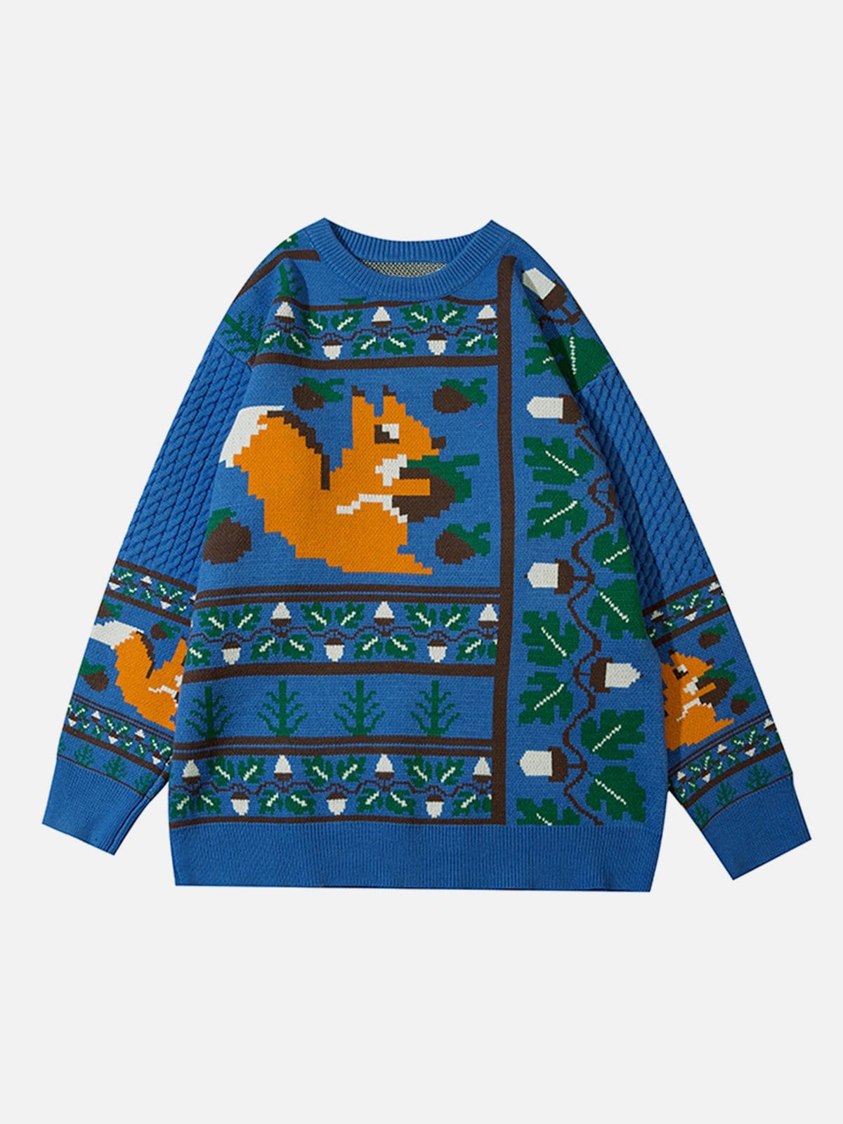 Strickpullover mit Cartoon-Eichhörnchen