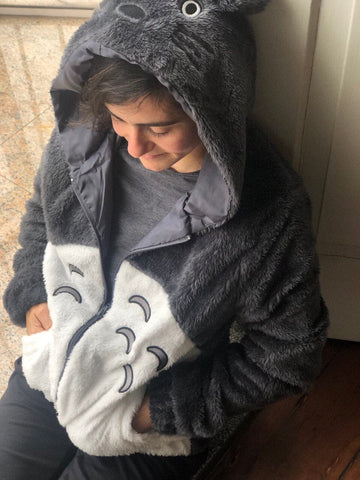 Abrigo peludo kawaii