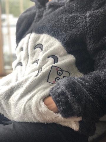 Abrigo peludo kawaii