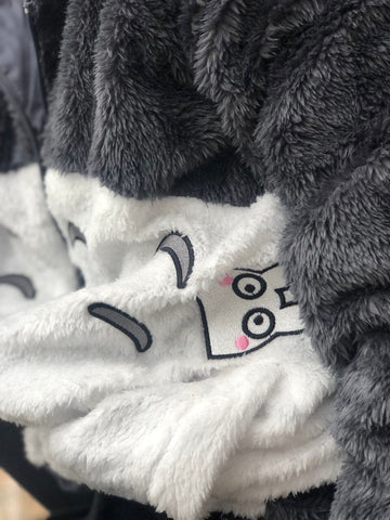 Abrigo peludo kawaii