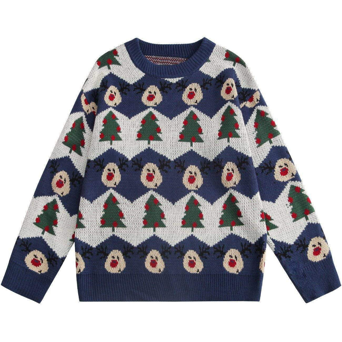 Christmas Tree Pattern Knit Sweater