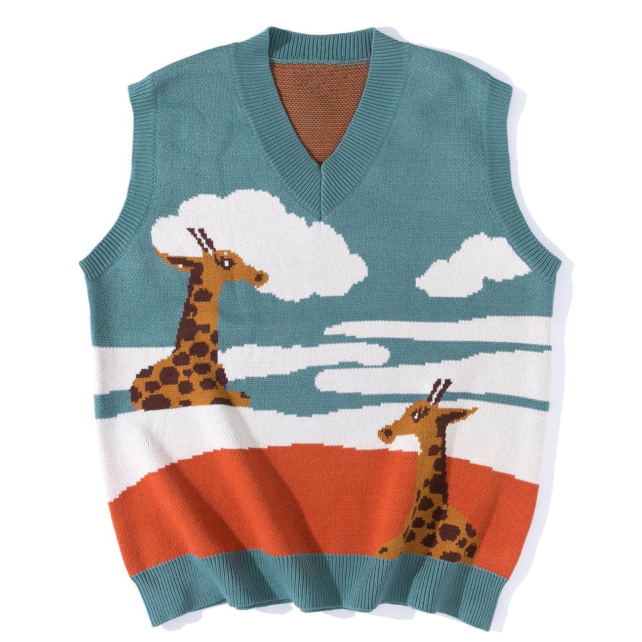 Cloud Giraffe Knit Vest