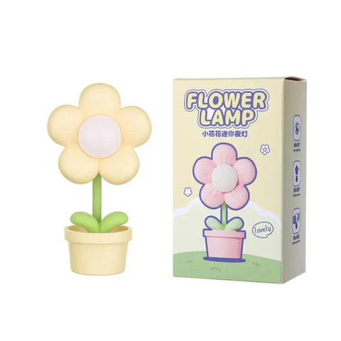 Niedliche Mini-LED-Gänseblümchen-Tischlampe, Nachttischlampe