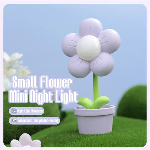 Niedliche Mini-LED-Gänseblümchen-Tischlampe, Nachttischlampe