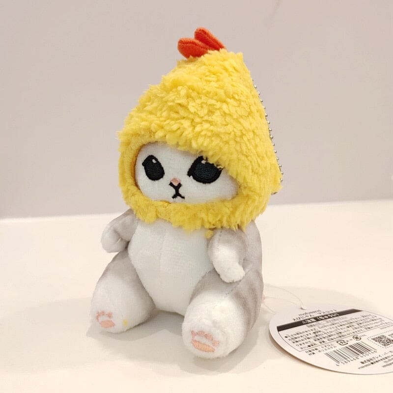 Cute Plush Shark Cat and Breaded Shrimp Cat