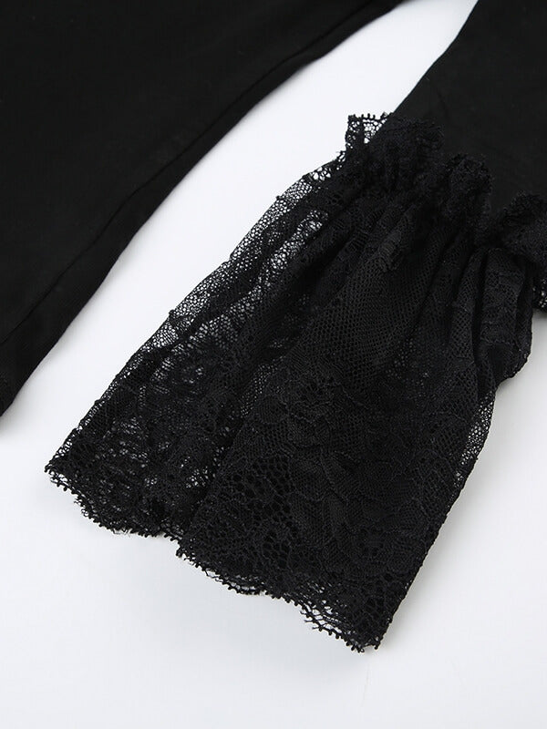 Black angel lace top