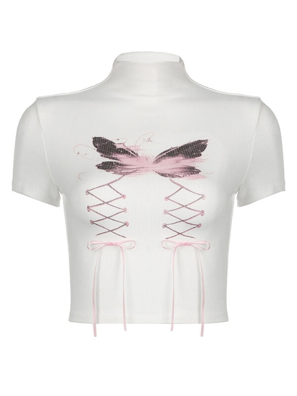 Butterfly ribbon bow top