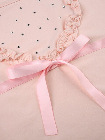 Estelle Top mit Bandrüschen