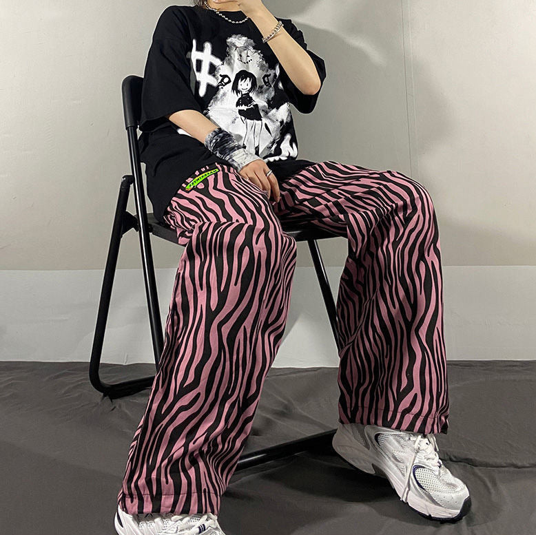 Pantalones con estampado de cebra