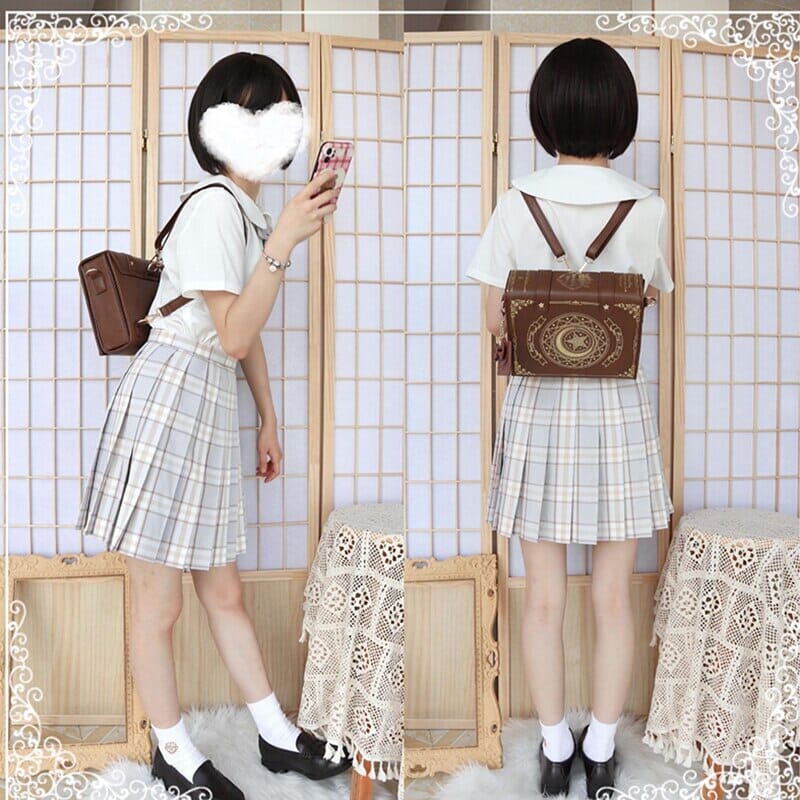 Dark Kawaii Moon Magic Book Bag