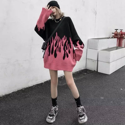 Pink Flame Sweatshirt