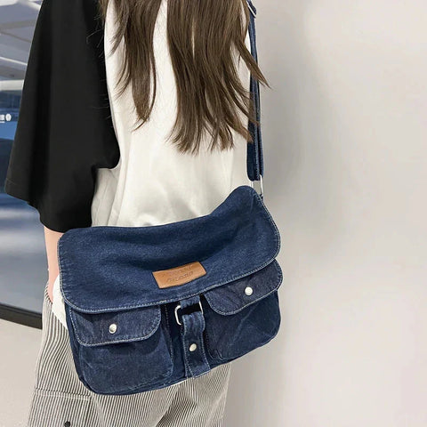 Tasche im Retro-Jeans-Stil