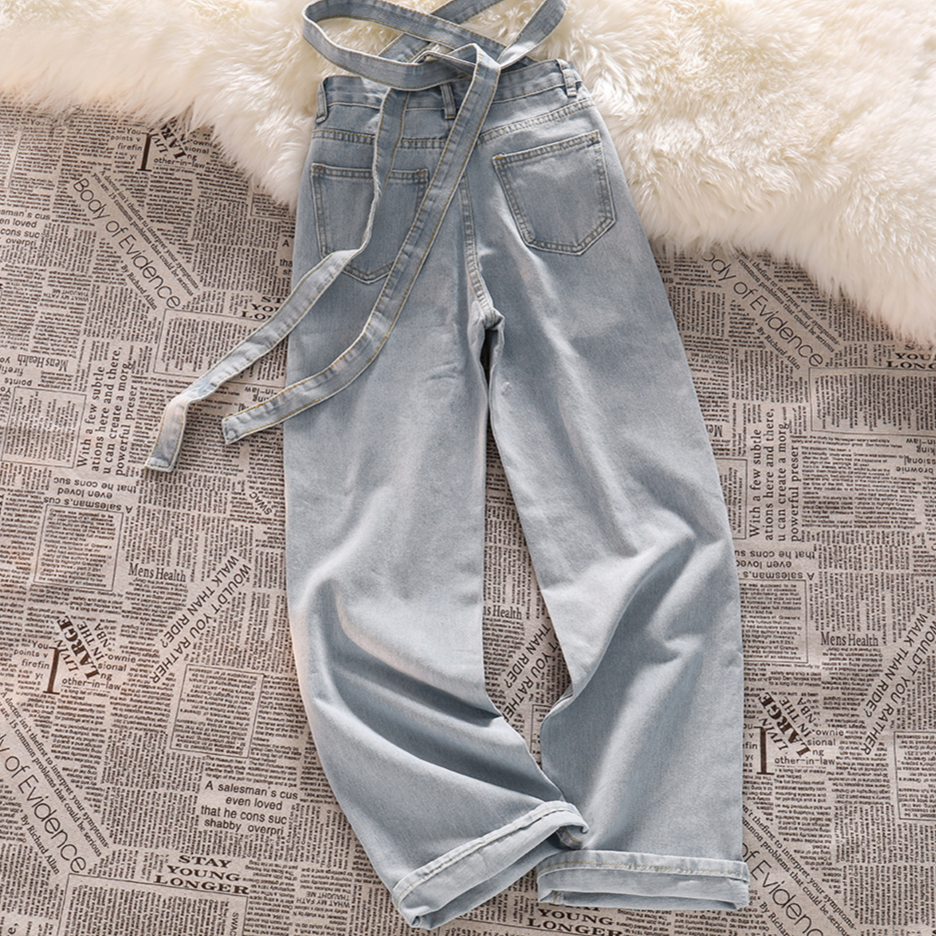 Denim Retro High Waist Hose