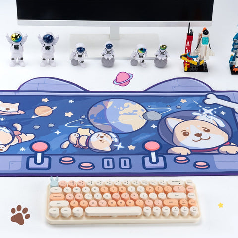 Alfombrilla de escritorio para gamers Space Dog