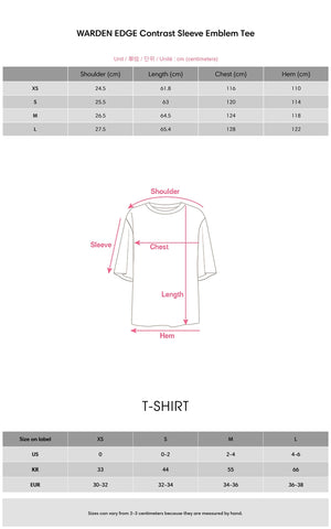 Contrast Sleeve Emblem Tee