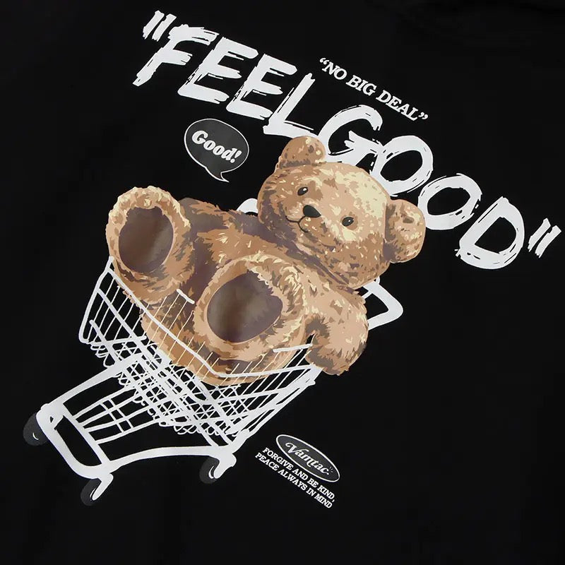 Sudadera con capucha de oso “FEEL GOOD”