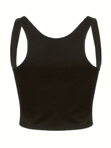 Y2K Casual Street Row Button Tailcoat Flap Sleeveless Low-Cut Shapewear Slimming Waistcoat Vest for Women