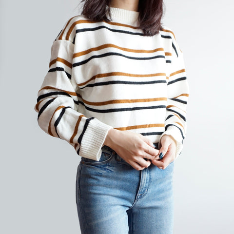 School Stripe Sweater