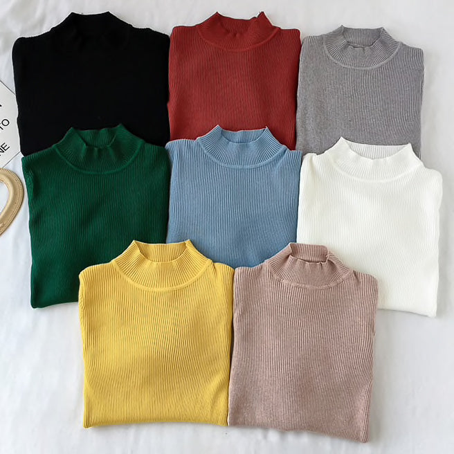 Basic Mock Neck Sweater