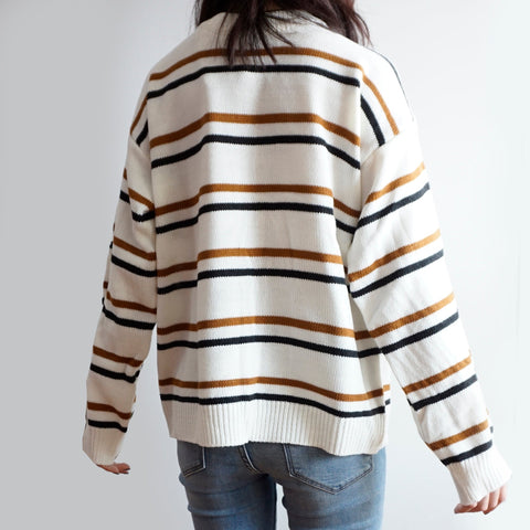 School Stripe Sweater