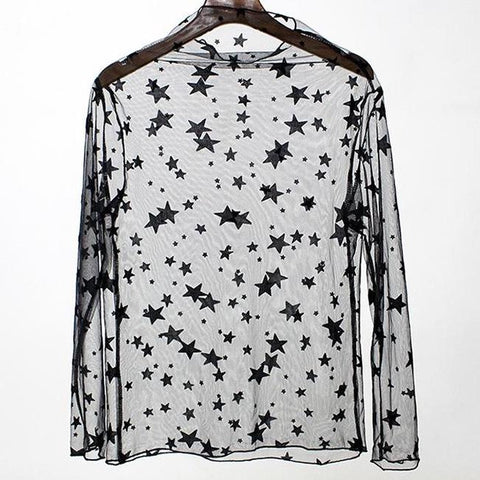 Camisa de malla estrellada