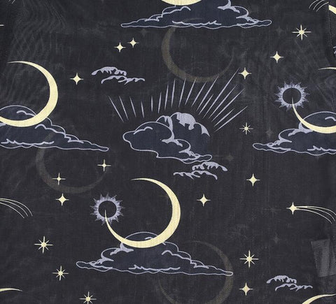 Sun & Moon Mesh Crop Top