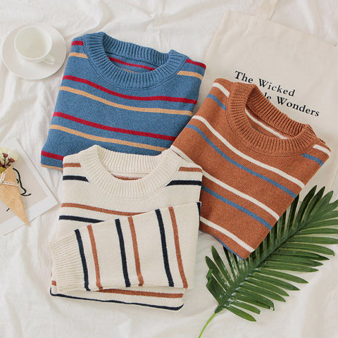 School Stripe Sweater