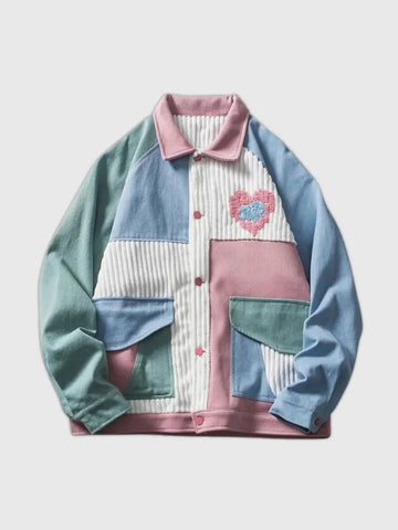 Floral Patchwork Jacket 'Heart'