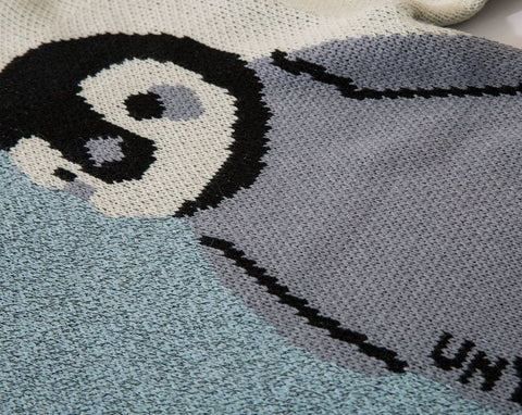Fuzzy Winter Penguin Sweater
