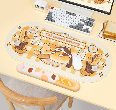 Alfombrilla de escritorio Kawaii Baker Kitty