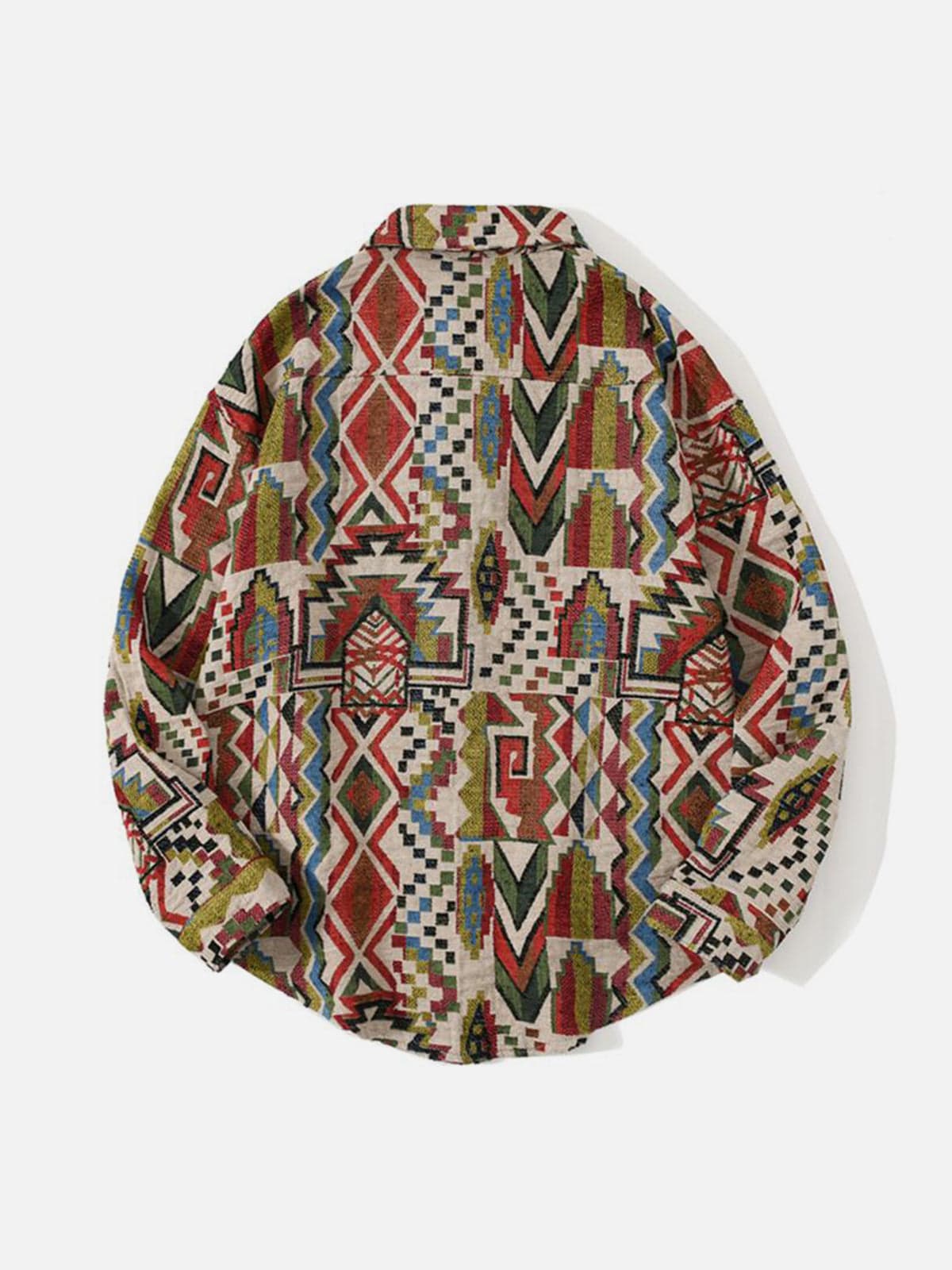 Camisa geométrica de manga larga