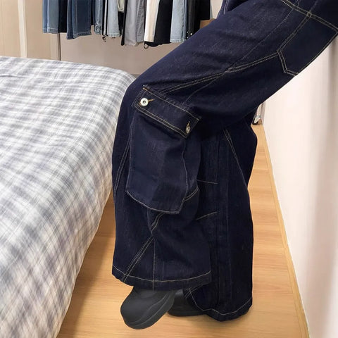 Loose Straight-Leg Wide-Leg Jeans