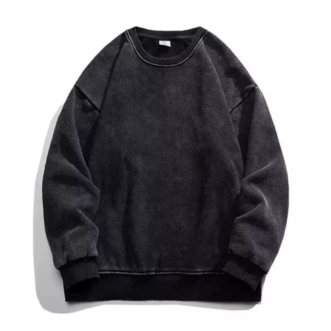 Retro Round-Neck Hoodie