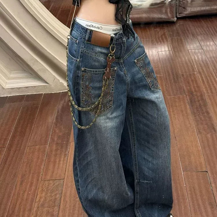 Loose Multi-Pocket Jeans
