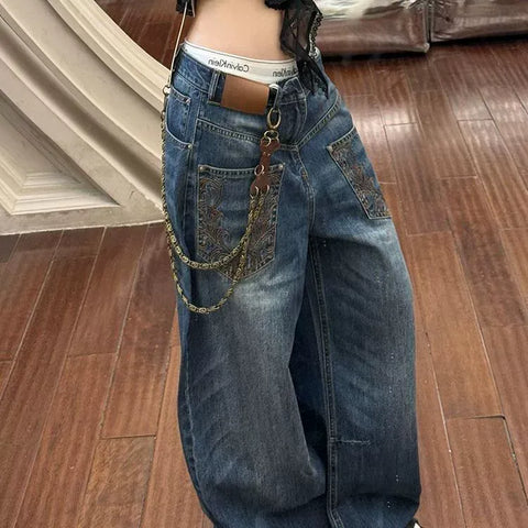 Loose Multi-Pocket Jeans
